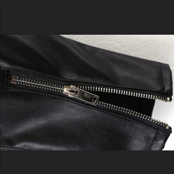 🔥NEW WET LEATHER LEGGINGS ANKLE ZIP🔥 - Picture 6 of 7